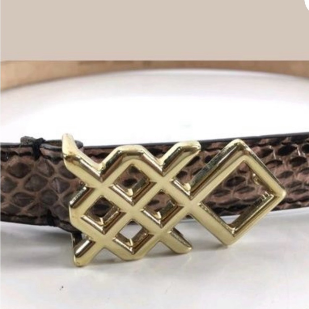 Burberry Pembrook snakeskin belt red claret - Picture 4 of 10